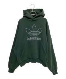 BALENCIAGA×adidas（バレンシアガ×アディダス）の古着「LARGE HOODIE OVERSIZED」｜グリーン