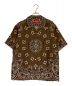 SUPREME（シュプリーム）の古着「Bandana Silk S/S Shirt」｜ブラウン