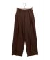 TODAYFUL（トゥデイフル）の古着「Tuck Wide Trousers」｜ブラウン