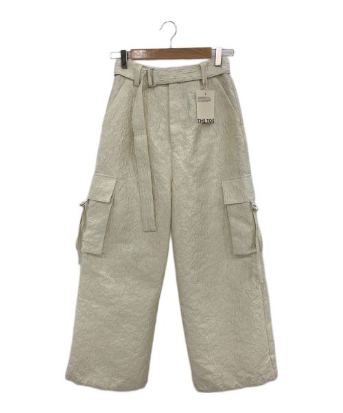 THE TOE（ザ・トゥー）THE TOE (ザ・トゥー) MADISON JACQUARD CARGO PANTS アイボリー サイズ:Sの古着・服飾アイテム