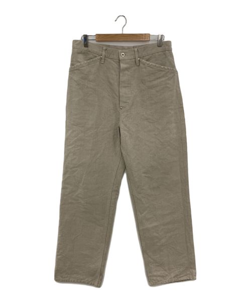 MAATEE&SONS（マーティーアンドサンズ）MAATEE&SONS (マーティーアンドサンズ) LINEN CANVAS WORK TROUSERS ナチュラル サイズ:3の古着・服飾アイテム