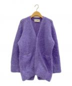 JUN MIKAMIジュン ミカミ）の古着「Mohair V Neck Cardigan」｜パープル