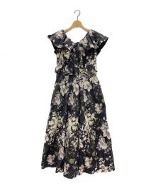 HER LIP TO（ハーリップトゥ）の古着「Anemone Ruffled Long Dress」｜ネイビー