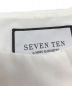 中古・古着 SEVEN TEN by MIHO KAWAHITO (セブン テン バイ ミホ カワヒト) ギャザースリーブブラウス ホワイト サイズ:M：7000円