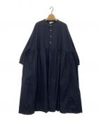 Yarmoヤーモ）の古着「Gathered Dress」｜ネイビー