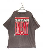 SAINT MICHAELセントマイケル）の古着「SS TEE SATAN ENEMY」｜グレー