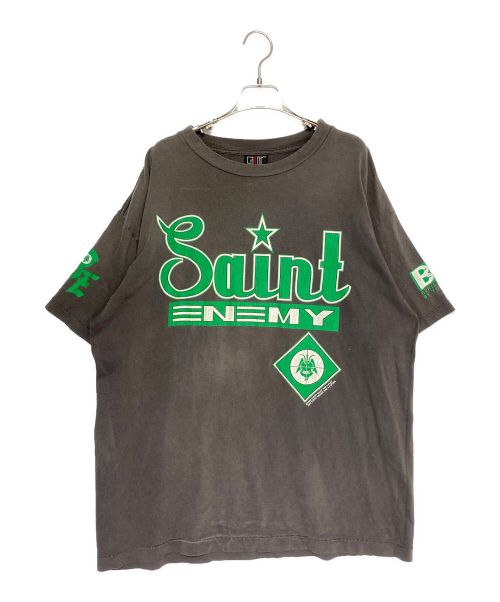 SAINT MICHAEL（セントマイケル）SAINT MICHAEL (セントマイケル) SS TEE SAINT ENEMY ブラック サイズ:XLの古着・服飾アイテム