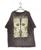 SAINT MICHAELセントマイケル）の古着「HUMAN FEAR TEE (ヒューマン　フィア TEE)」｜ブラック