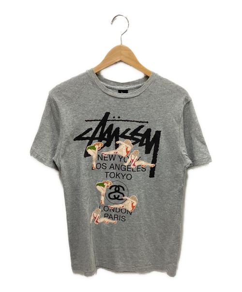 stussy（ステューシー）stussy (ステューシー) Tシャツ グレー サイズ:SMALLの古着・服飾アイテム