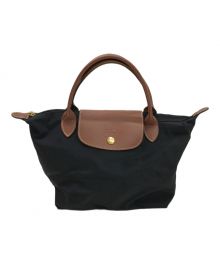 LONGCHAMP（ロンシャン）の古着「オリジナル S トップハンドルバッグ」｜ブラック