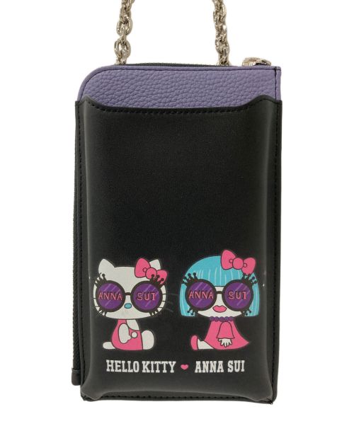 ANNA SUI（アナスイ）ANNA SUI (アナスイ) Sanrio (サンリオ) HELLO KITTY 50th スマホショルダー ブラック サイズ:-の古着・服飾アイテム