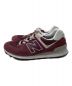 NEW BALANCE (ニューバランス) ローカットスニーカー ボルドー サイズ:26.5：5000円