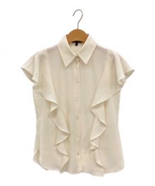 theory（セオリー）の古着「PRIME GGT/BD RUFFLE TOP」｜ホワイト