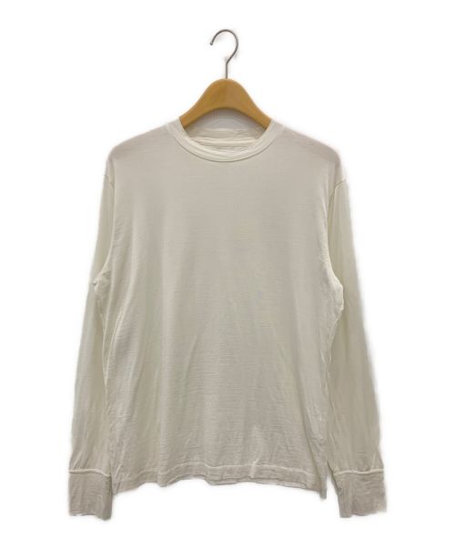 MAATEE&SONS（マーティーアンドサンズ）MAATEE&SONS (マーティーアンドサンズ) SILK LONG SLEEVE TEE アイボリー サイズ:3の古着・服飾アイテム