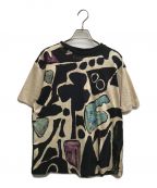 Max Mara WEEK END LINEマックスマーラ ウイークエンドライン）の古着「コットンジャージープリント Tシャツ」｜ベージュ