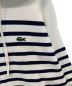 中古・古着 LACOSTE (ラコステ) ミラノリブニットボーダーフーディー ネイビー サイズ:36：3980円