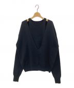 TODAYFULトゥデイフル）の古着「Milanorib Layered Knit」｜ブラック