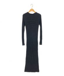 TODAYFUL（トゥデイフル）の古着「Mix Boucle Knitdress」｜ブラック