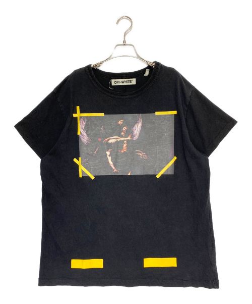 OFFWHITE（オフホワイト）OFFWHITE (オフホワイト) Caravaggio Tee ブラック サイズ:Mの古着・服飾アイテム