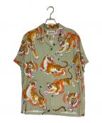 WACKO MARIA×TIM LEHIワコマリア×ティム・リーハイ）の古着「S/S HAWAIIAN SHIRT」｜オリーブ