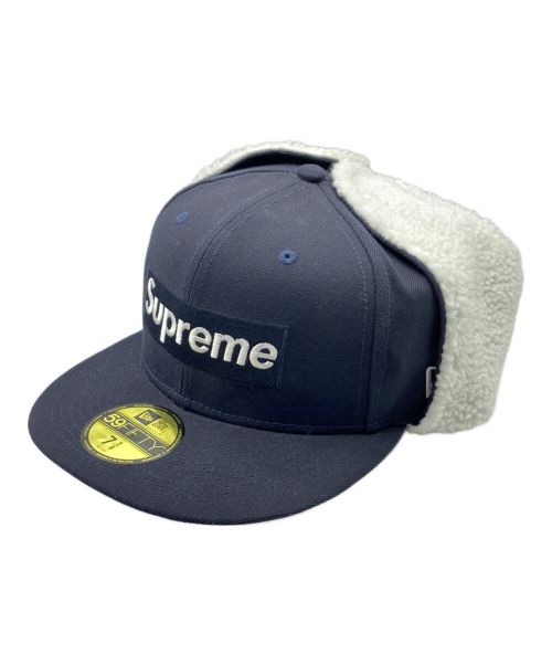 SUPREME（シュプリーム）SUPREME (シュプリーム) New Era (ニューエラ) Earflap Box Logo ネイビー サイズ:7 3/8(58.7cm) 未使用品の古着・服飾アイテム