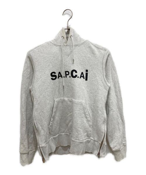 A.P.C.（アーペーセー）A.P.C. (アーペーセー) sacai (サカイ) TAIYO HOODIE グレー サイズ:XSの古着・服飾アイテム