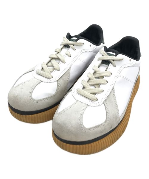 Onitsuka Tiger（オニツカタイガー）Onitsuka Tiger (オニツカタイガー) ローカットスニーカー ホワイト×グレー サイズ:24.5の古着・服飾アイテム