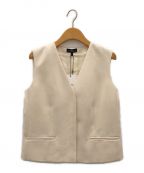 theoryセオリー）の古着「Oxford Crepe CL Slim Vest」｜アイボリー