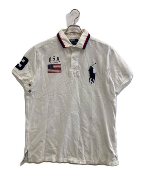 POLO RALPH LAUREN（ポロ・ラルフローレン）POLO RALPH LAUREN (ポロ・ラルフローレン) ビッグポニーポロシャツ ホワイト サイズ:Lの古着・服飾アイテム