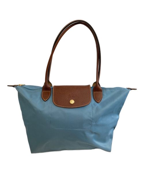 LONGCHAMP（ロンシャン）LONGCHAMP (ロンシャン) 折りたたみバッグ スカイブルーの古着・服飾アイテム