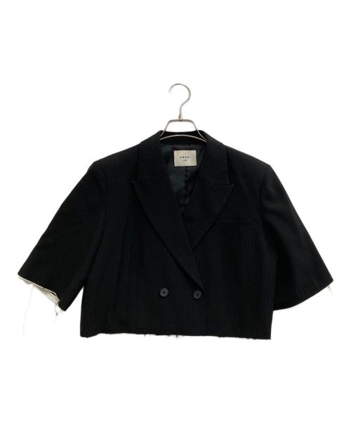 Ameri（アメリ）Ameri (アメリ) CUT OFF SHORT JACKET ブラック サイズ:Mの古着・服飾アイテム