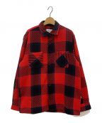 WAX LONDONワックスロンドン）の古着「WHITING OVERSHIRT」｜レッド