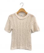 LEエルイー）の古着「MARY CROCHET KNIT プルオーバー」｜アイボリー