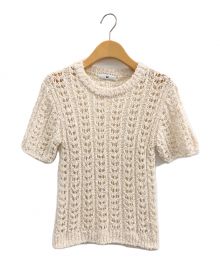 LE（エルイー）の古着「MARY CROCHET KNIT プルオーバー」｜アイボリー