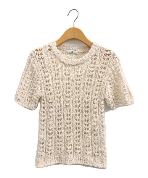 LE（エルイー）le (ル) MARY CROCHET KNIT プルオーバー アイボリー サイズ:-の古着・服飾アイテム