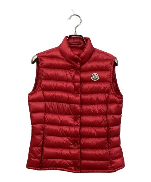 MONCLER（モンクレール）MONCLER (モンクレール) ダウンベスト レッドの古着・服飾アイテム