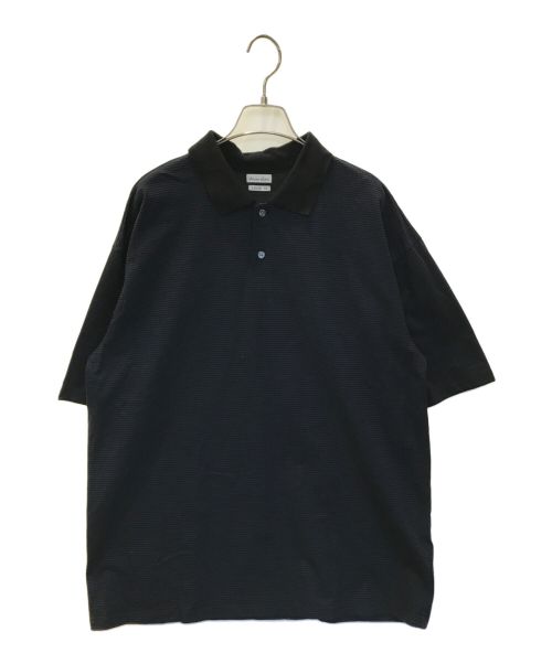 STEVEN ALAN（スティーブンアラン）STEVEN ALAN (スティーブンアラン) TWST BORDER POLOSHIRT ネイビー サイズ:Lの古着・服飾アイテム