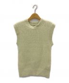 AURALEEオーラリー）の古着「ALPACA WOOL SUPER LIGHT KNIT VEST」｜ライトグリーン