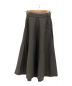 ATON（エイトン）の古着「LIGHT HEMP EASY FLARED SKIRT」｜チャコールグレー