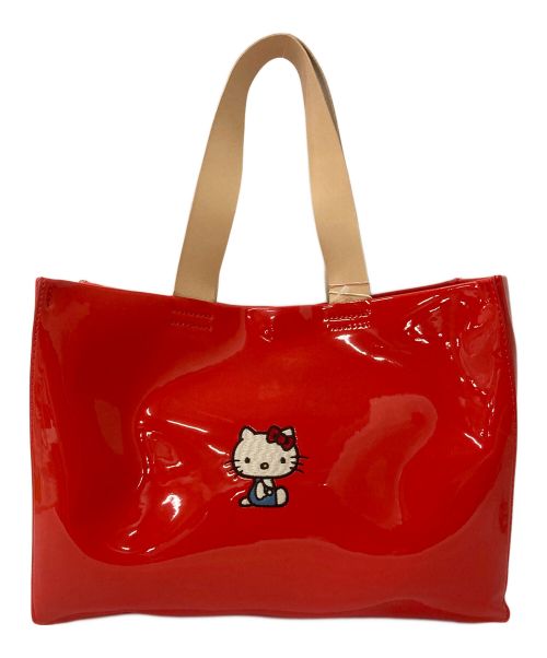 BEAMS COUTURE（ビームス クチュール）BEAMS COUTURE (ビームス クチュール) HELLO KITTY (ハローキティ) HELLO KITTYの刺繍バッグ レッド サイズ:-の古着・服飾アイテム