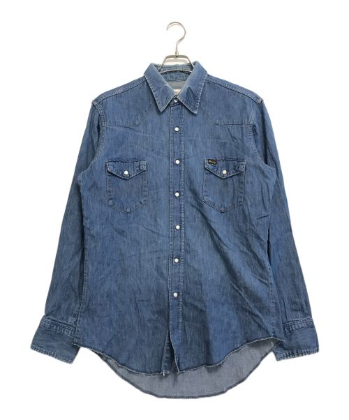 Wrangler（ラングラー）Wrangler (ラングラー) 27MW70'Sデニムウエスタンシャツ インディゴ サイズ:16の古着・服飾アイテム