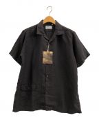 WORKERSワーカーズ）の古着「Open Collar Shirt」｜ブラック