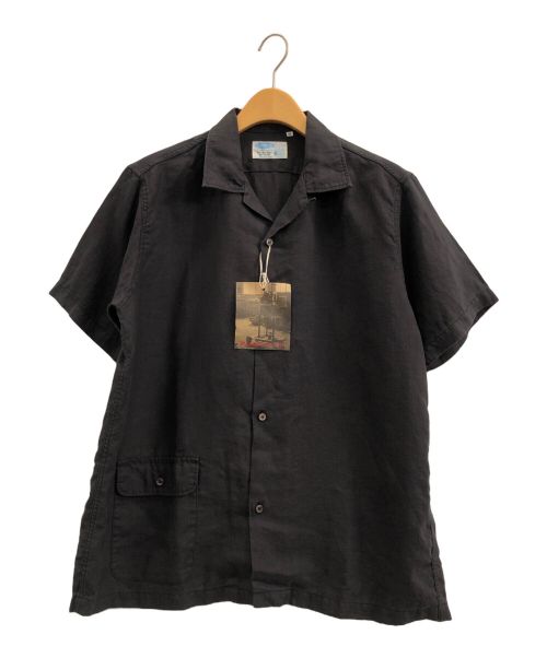 WORKERS（ワーカーズ）WORKERS (ワーカーズ) Open Collar Shirt ブラック サイズ:16の古着・服飾アイテム