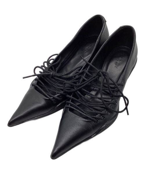 AMAIL（アマイル）AMAIL (アマイル) Lace up pumps ブラック サイズ:Mの古着・服飾アイテム