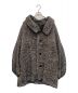 Y's（ワイズ）の古着「WOOL SLUB YARN HERRINGBONE MIDDLE CAPE COAT」｜ブラック