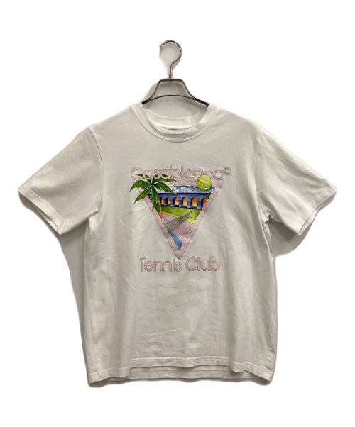 CASABLANCA（カサブランカ）CASABLANCA (カサブランカ) Tennis Club Icon T-Shirt ホワイト サイズ:Lの古着・服飾アイテム