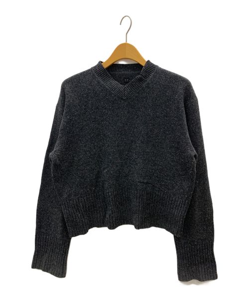 T.T（タイガ タカハシ）T.T (タイガ タカハシ) V-NECK SWEATER グレー サイズ:38の古着・服飾アイテム