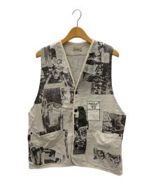 Rifatto（リファット）の古着「Anti War Line Vest」｜ベージュ