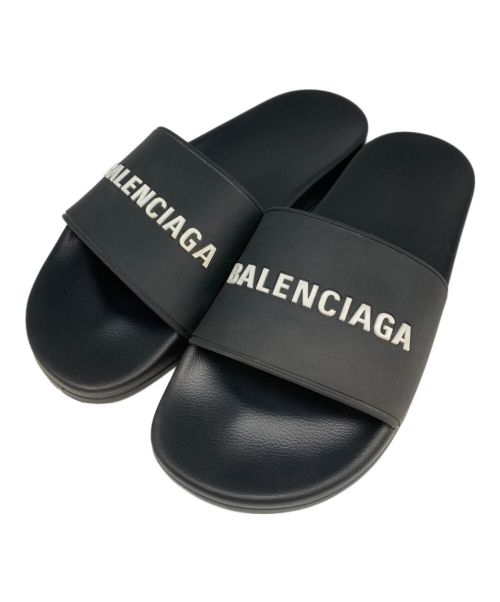 BALENCIAGA（バレンシアガ）BALENCIAGA (バレンシアガ) POOL SLIDE ブラック サイズ:28の古着・服飾アイテム