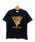 CASABLANCAカサブランカ）の古着「Tennis Club T-Shirt」｜ブラック